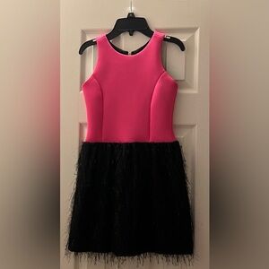 ZOE LTD Girl’s Fly Girl Fuchsia & Black Formal Pageant Black-Tie Dress Size 10